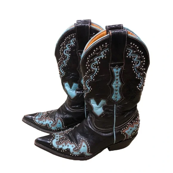 Not for sale. Vargas women studded silver cowgirl boots size 41/2. - Picture 4 of 9